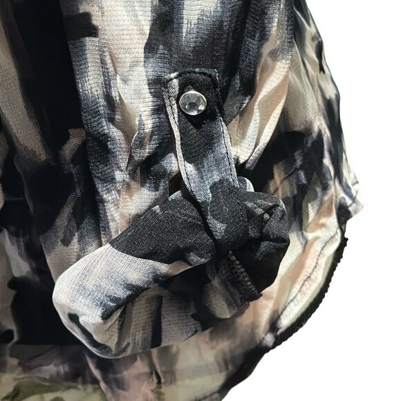 INC sheer blouse with removable v-neck camisole - Picture 3 of 5